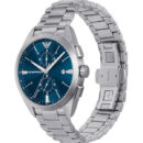 Emporio Armani Claudio Chronograph Blue Dial Silver Steel Strap Watch For Men - AR11541